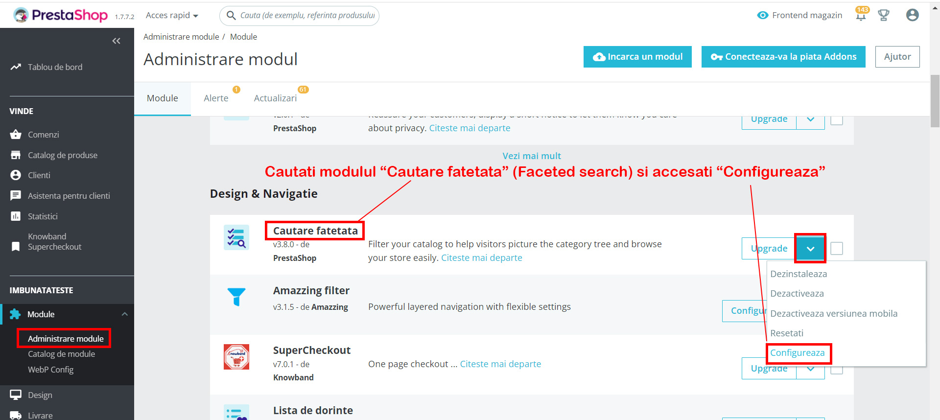 Cautare fatetata